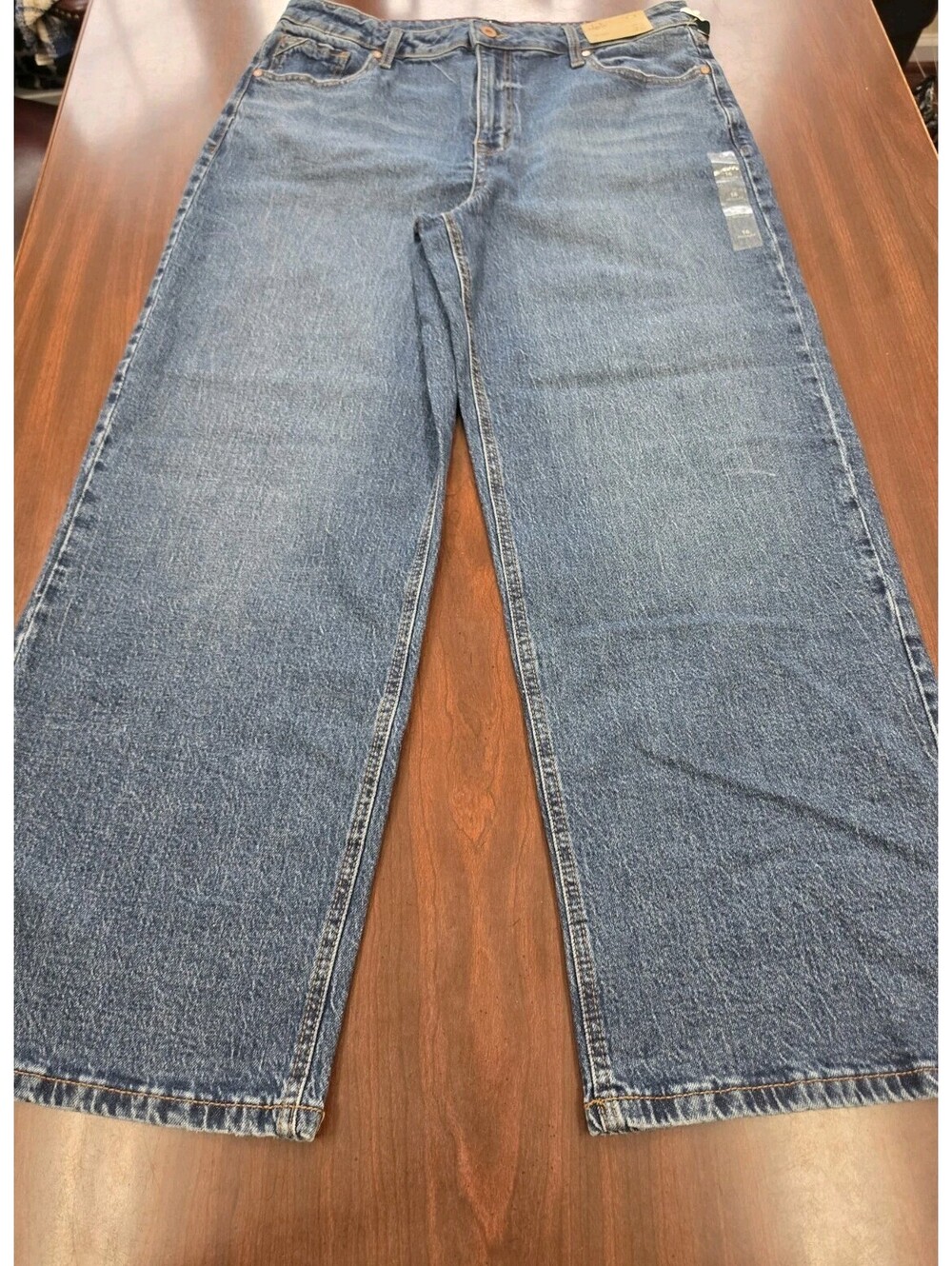 Edgely by Maurices Women Wide Leg Jeans 16 Regular Bootcut High Rise Y2K Western